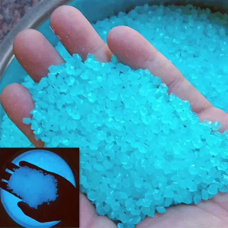 1000pcs Luminous Stones, Resin Glow In The Dark Rocks For Halloween Decor, Micro Landscape, Bonsai Decor, Pathway, Aquarium, Lawn, Yard, Fall Decor